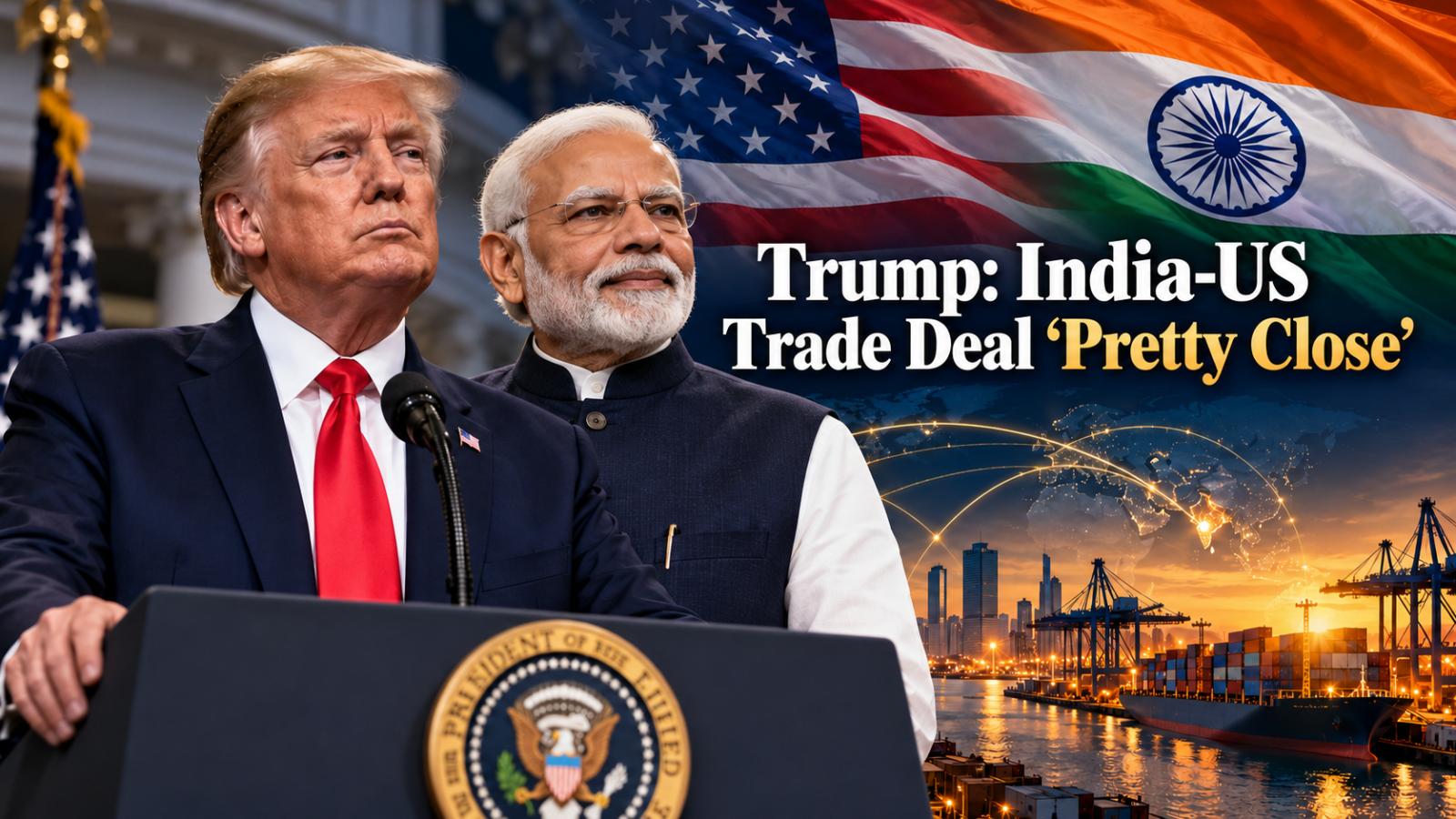 Trump Says India-US Trade Deal Is “Pretty Close”