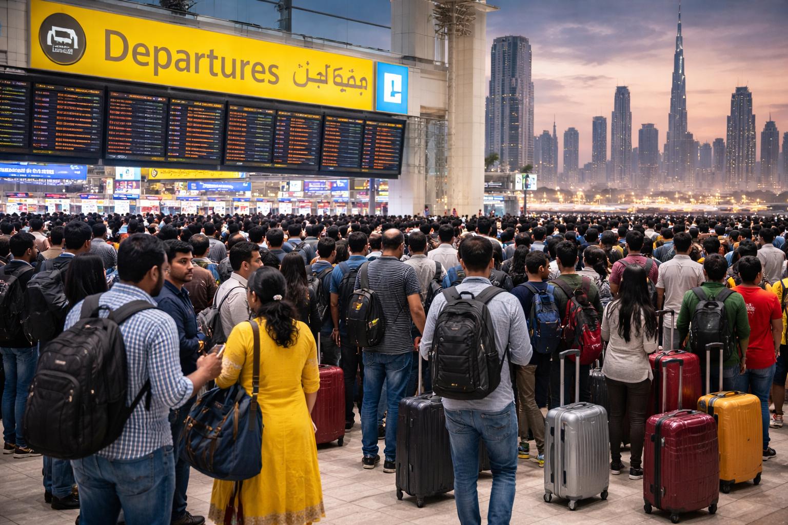 Indians among travellers leaving Gulf as Iran strikes trigger security fears