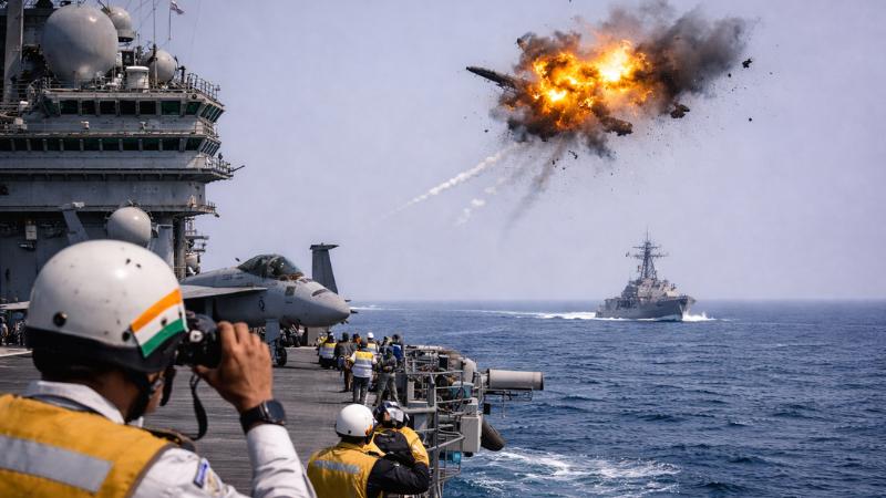 US shoots down Iranian drone near carrier as Gulf tensions worry India
