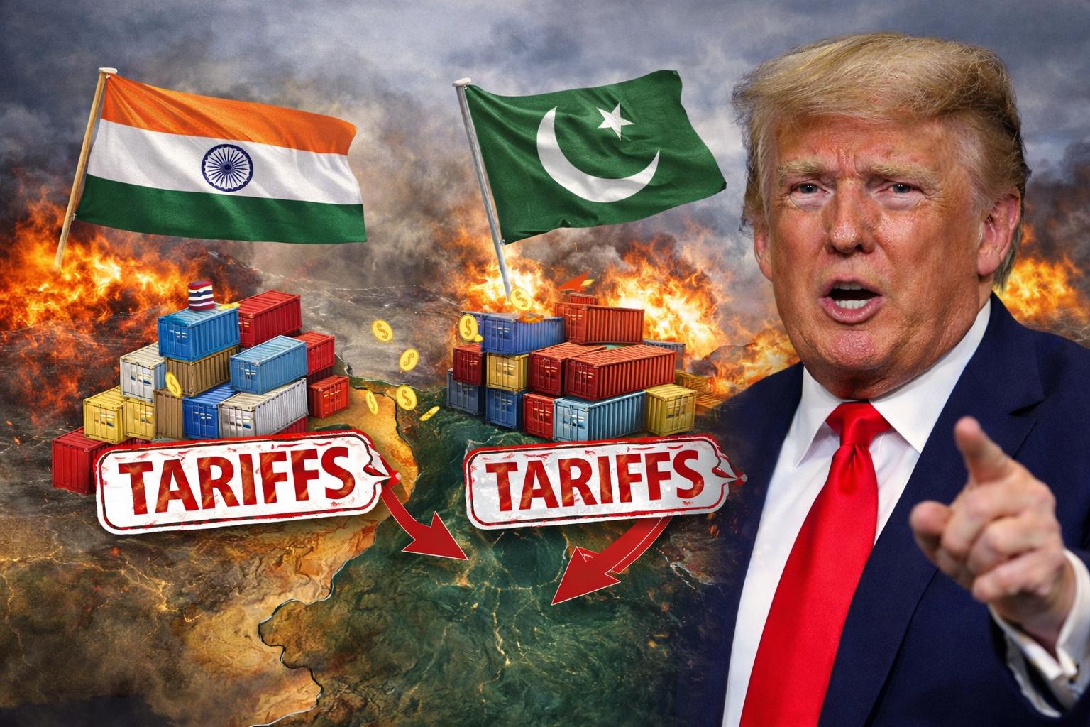 Trump claims tariff pressure helped halt India–Pakistan conflict