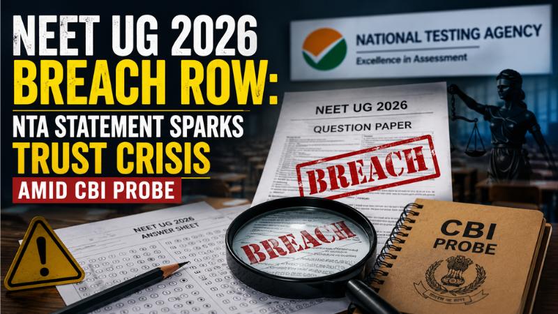 NEET UG 2026 Breach Row NTA Statement Sparks Trust Crisis Amid CBI Probe