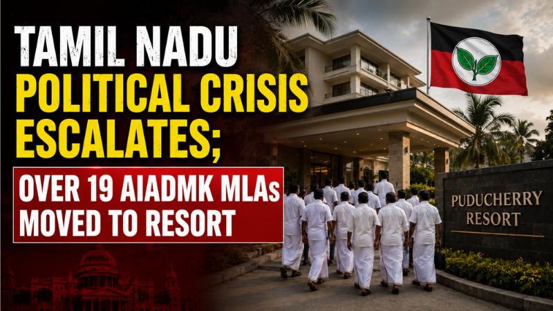 Tamil Nadu Political Crisis Escalates; Over 19 AIADMK MLAs Moved to Resort