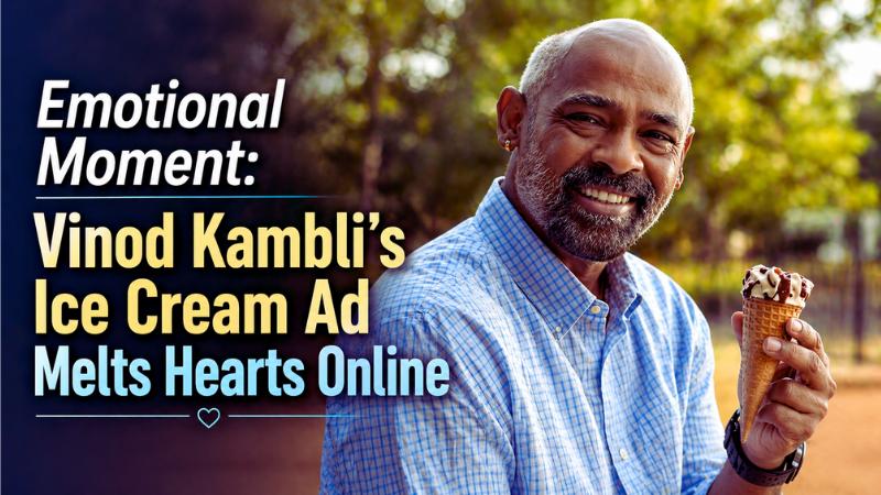 Emotional Moment: Vinod Kambli’s Ice Cream Ad Melts Hearts Online