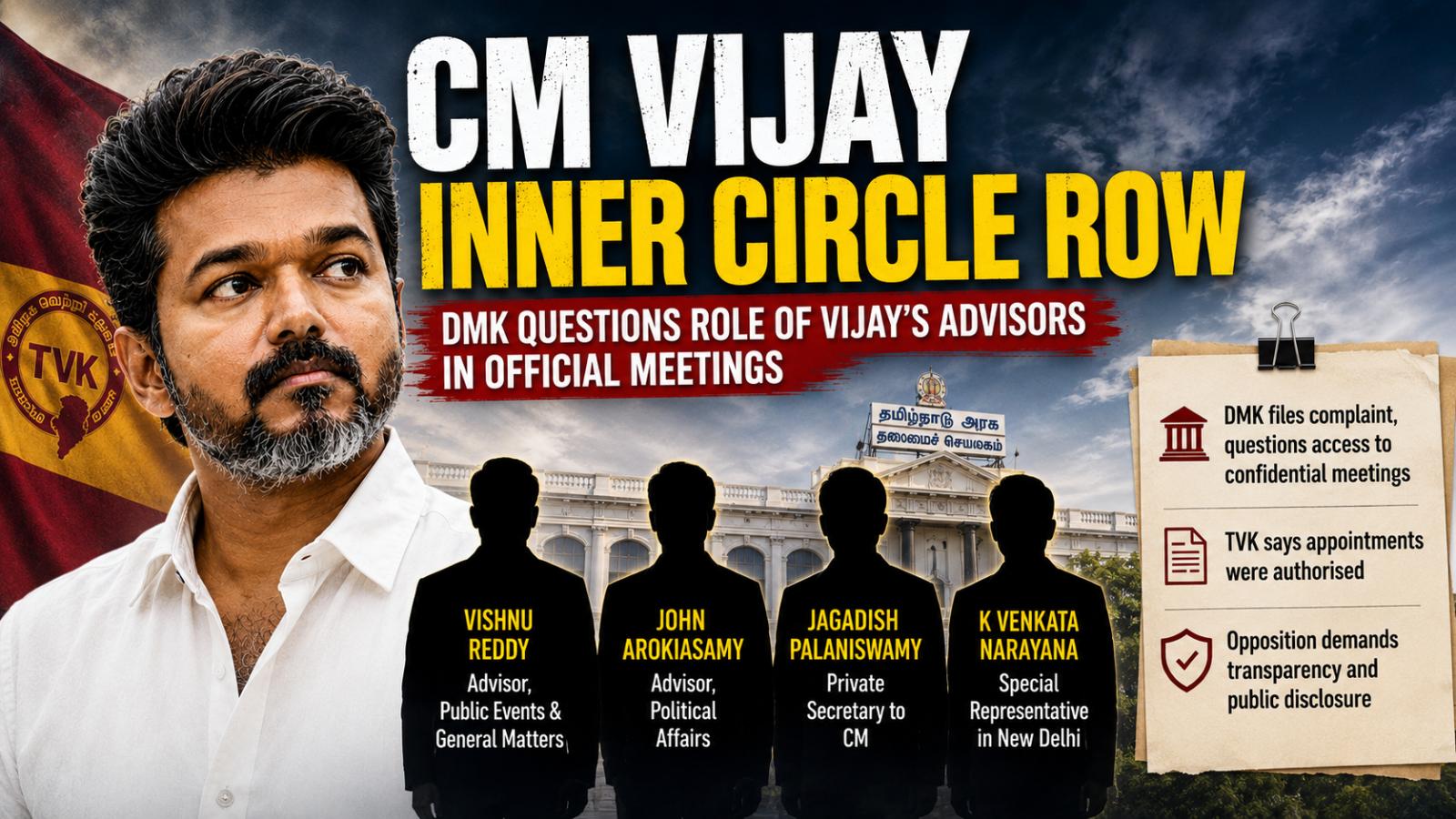 CM Vijay Inner Circle Row: DMK Questions Role Of TVK Advisors