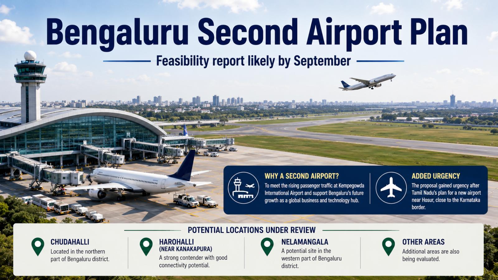 Bengaluru Second Airport Feasibility Report Likely By September