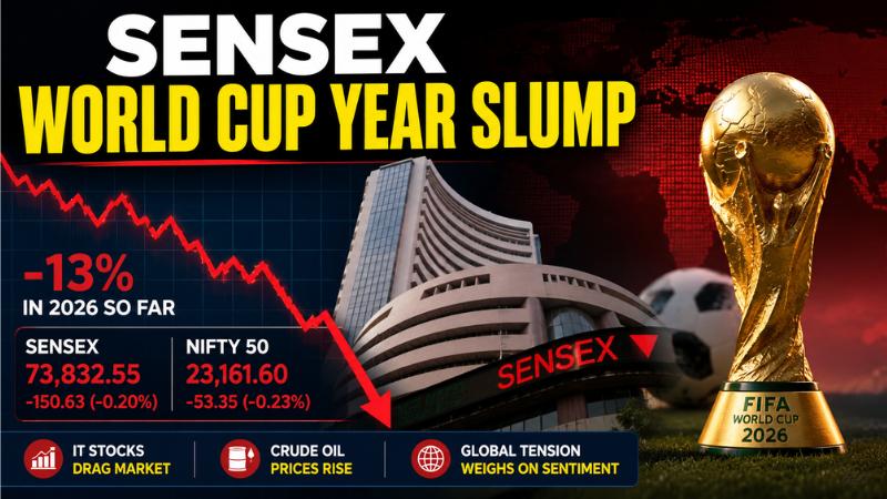 Sensex Slips Again As World Cup-Year Market Trend Fails In 2026