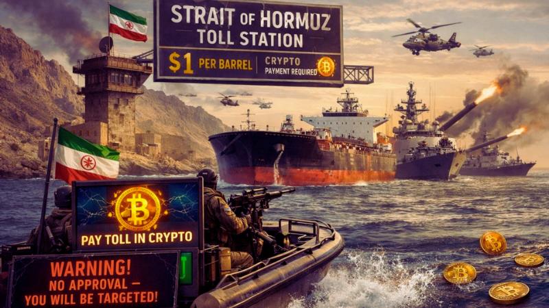 Iran Plans $1-Per-Barrel Crypto Toll on Tankers in Strait of Hormuz