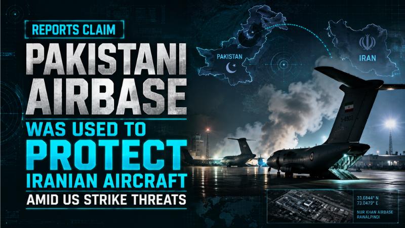 Reports Claim Pakistani Airbase Was Used To Protect Iranian Aircraft Amid US Strike Threats