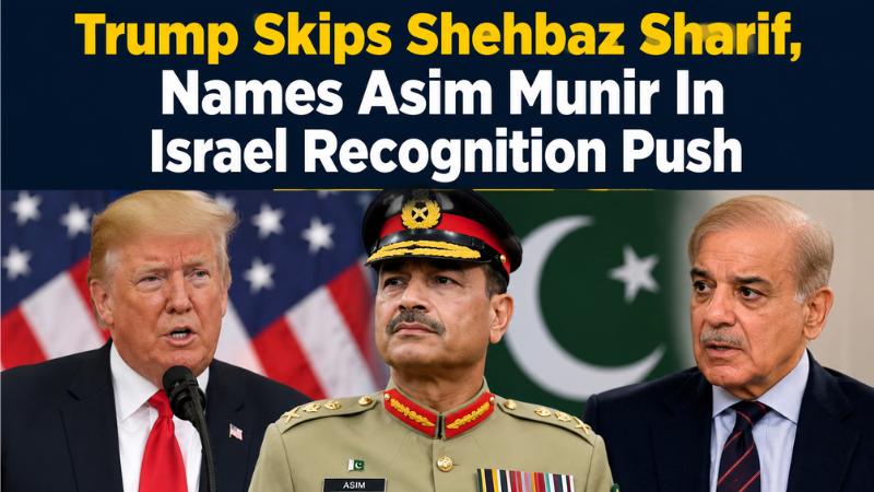 Trump Skips Shehbaz Sharif, Names Asim Munir In Israel Recognition Push