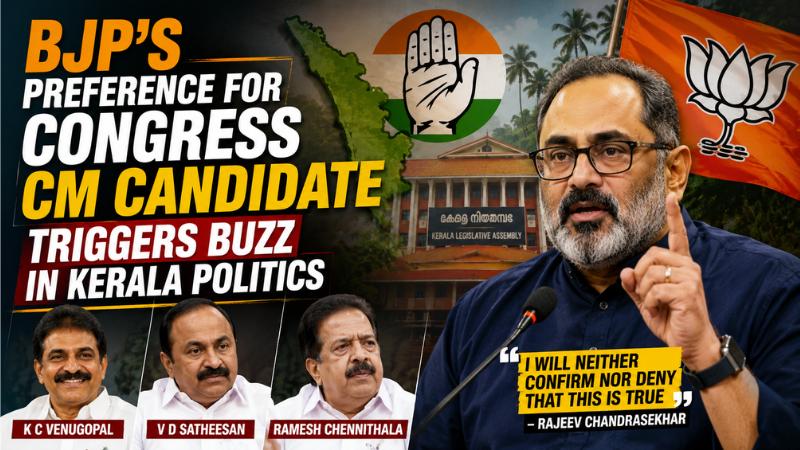 BJP’s Preference for Congress CM Candidate Triggers Buzz in Kerala Politics