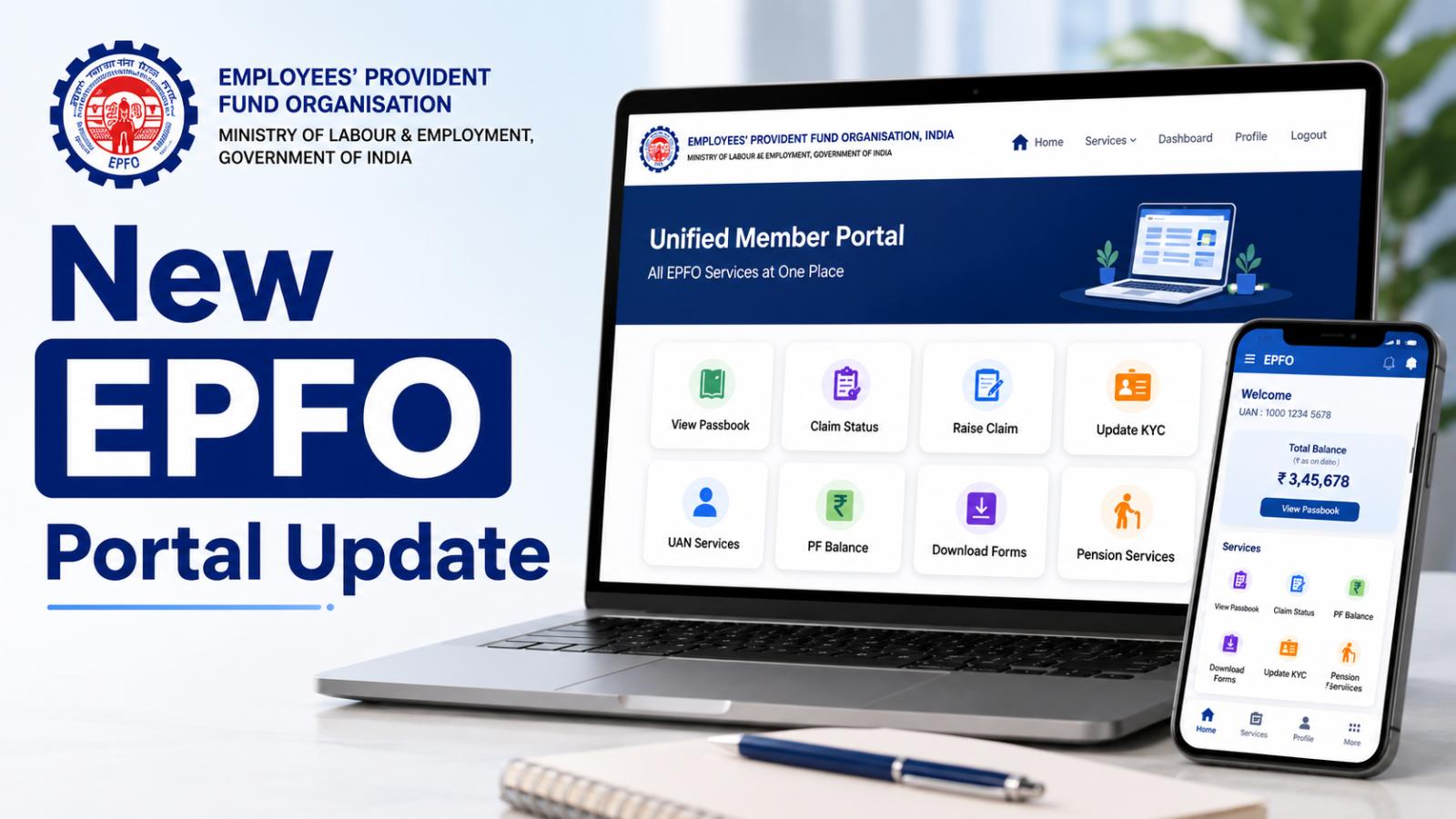 New EPFO Portal: PF Claims, Balance Check To Get Faster