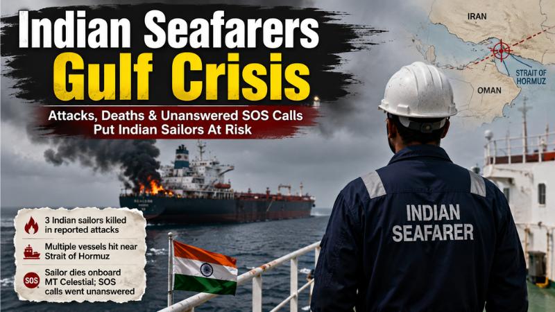 Indian Seafarers Caught In Gulf Crisis As Ships Near Hormuz Come Under Fire
