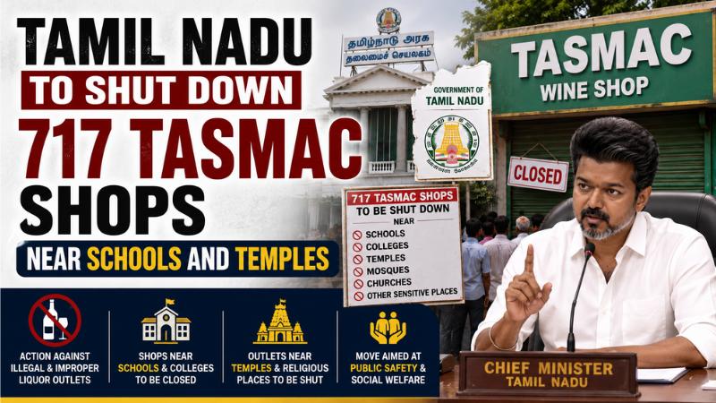 Tamil Nadu To Shut Down 717 TASMAC Shops Near Schools And Temples