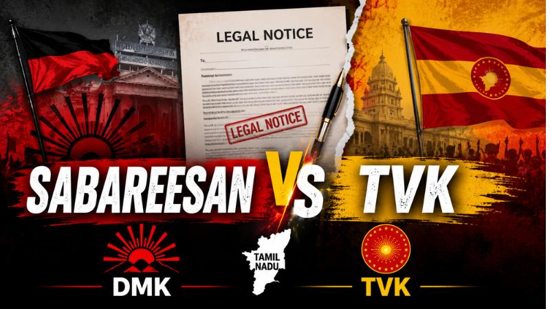 Sabareesan Sends Legal Notices To TVK Ministers Over Graft Allegations