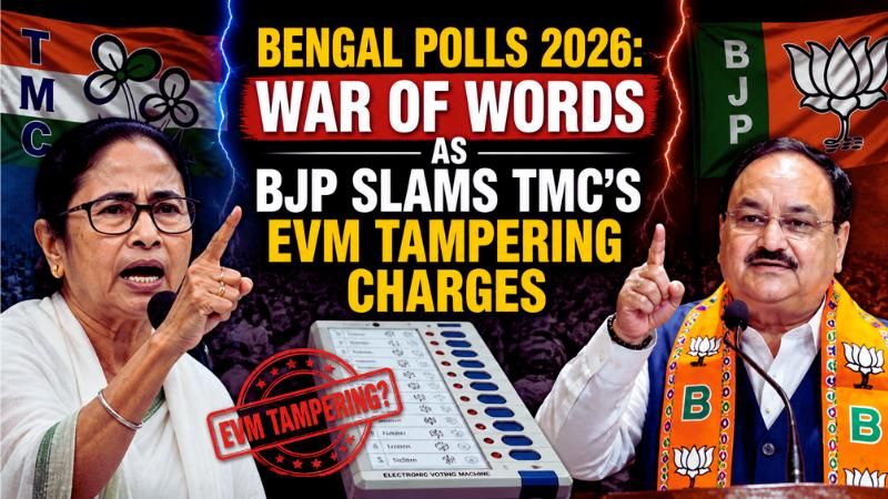 Bengal Polls 2026: War of Words as BJP Slams TMC’s EVM Tampering Charges