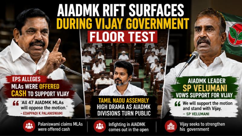 AIADMK Rift Surfaces During Vijay Government Floor Test