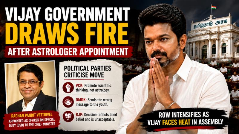 Vijay Government Draws Fire After Astrologer Appointment