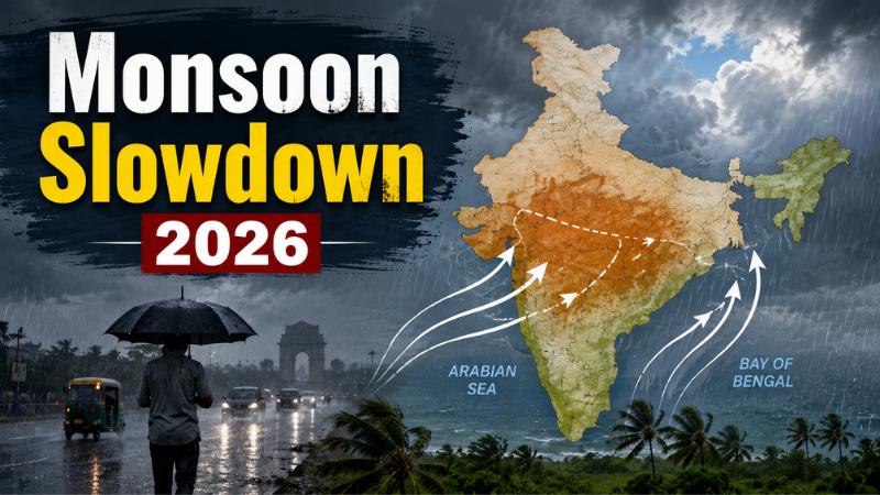 Monsoon Slowdown 2026 What Is Blocking The Rain’s Advance Across India
