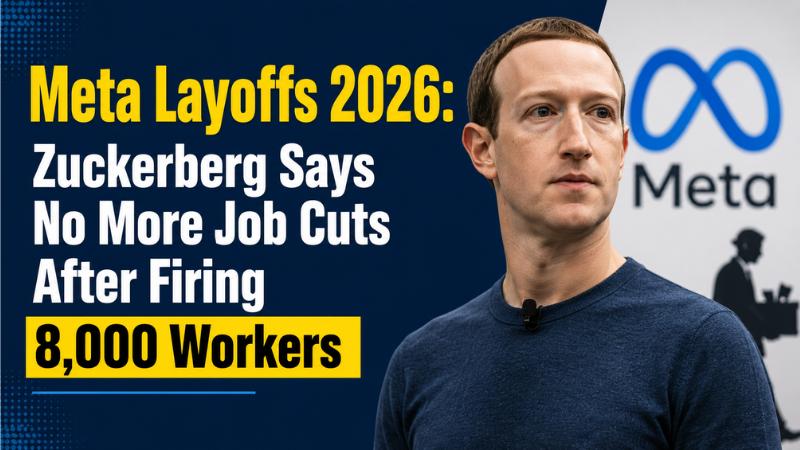 Meta Layoffs 2026 Zuckerberg Says No More Job Cuts After Firing 8,000 Workers