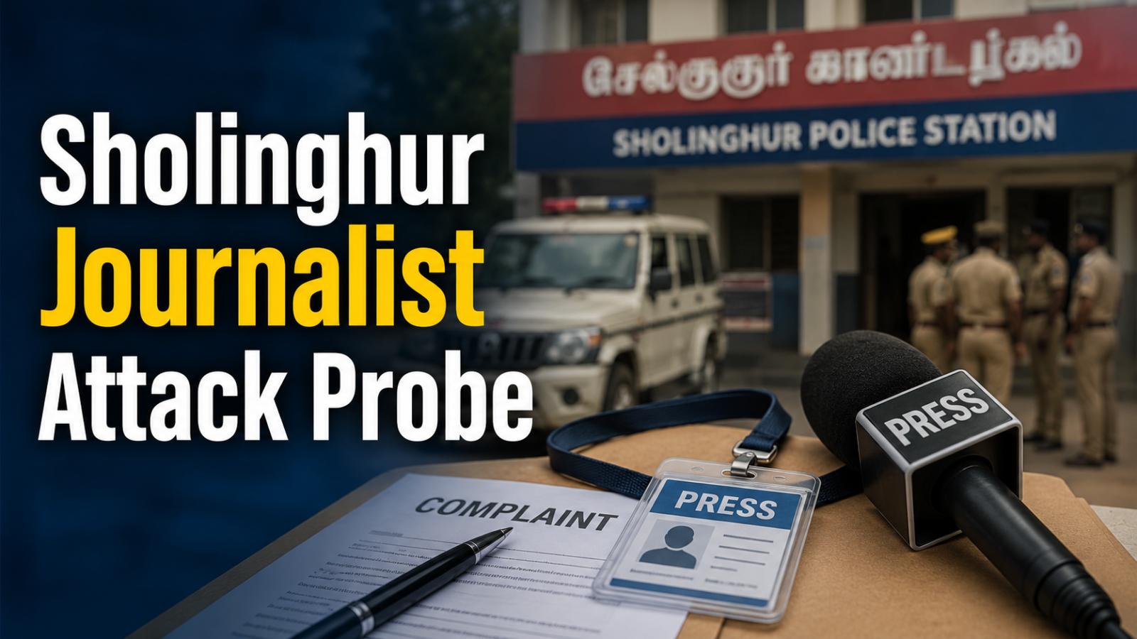 TVK MLA Journalist Attack in Sholinghur Under Police Probe