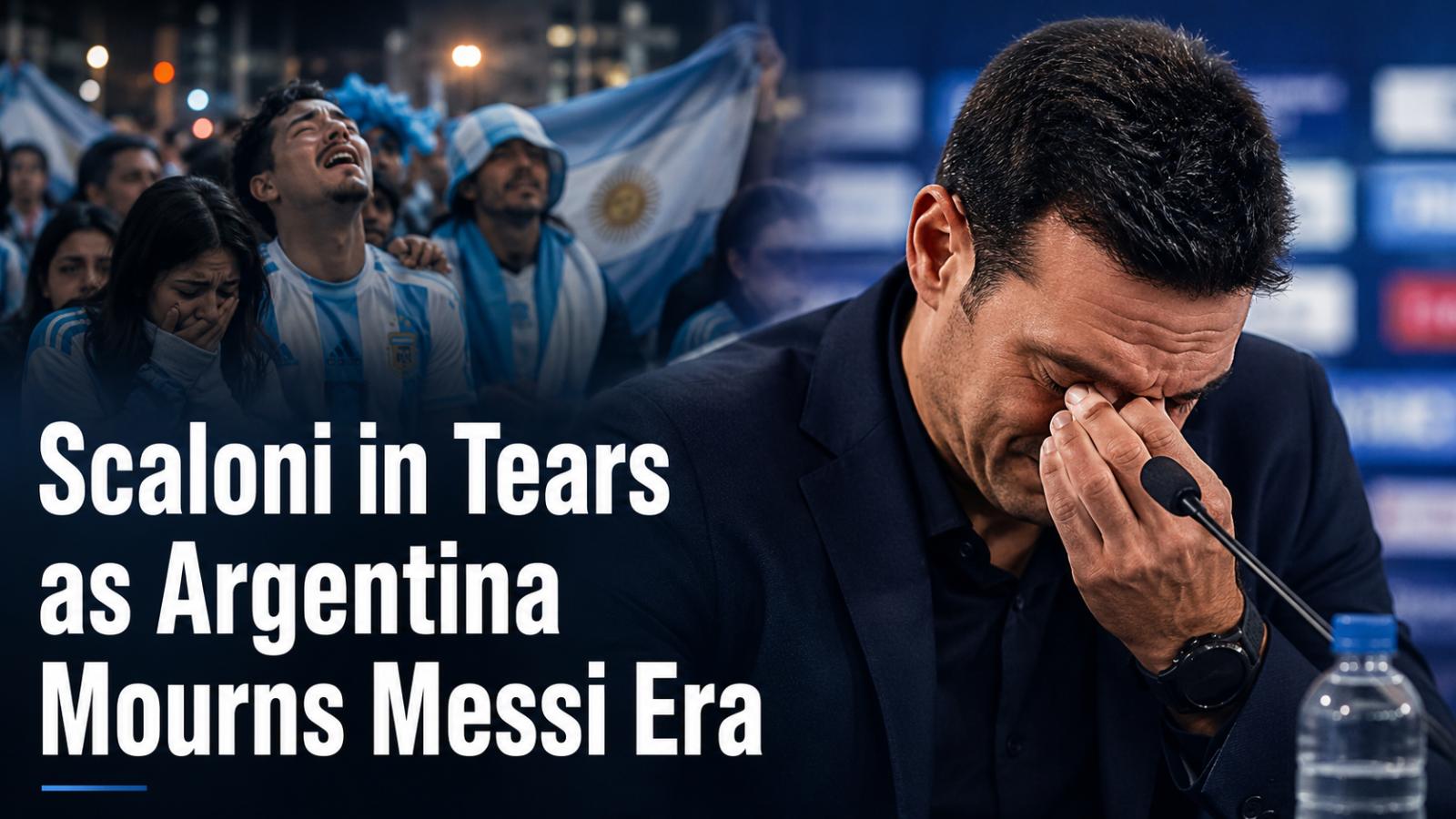 Lionel Scaloni in Tears After Argentina World Cup Final Defeat