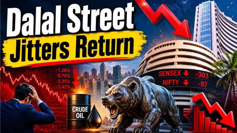 Sensex Falls 303 Points As IT Sell-Off And Crude Oil Worries Hit Market