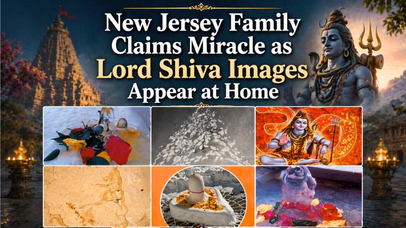 New Jersey Family Claims Miracle as Lord Shiva Images Appear at Home