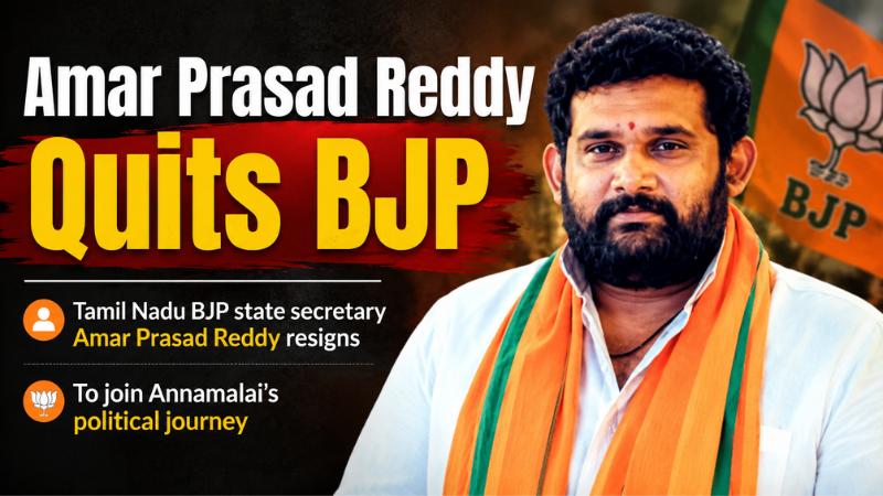 Amar Prasad Reddy Quits BJP To Join Annamalai’s Journey