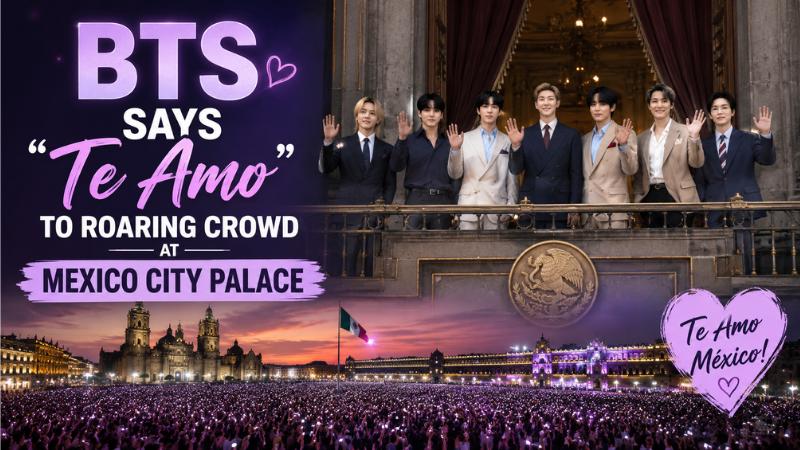 BTS Says Te Amo to Roaring Crowd at Mexico City Palace
