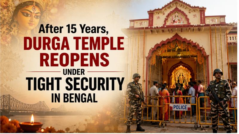 After 15 Years, Durga Temple Reopens Under Tight Security in Bengal