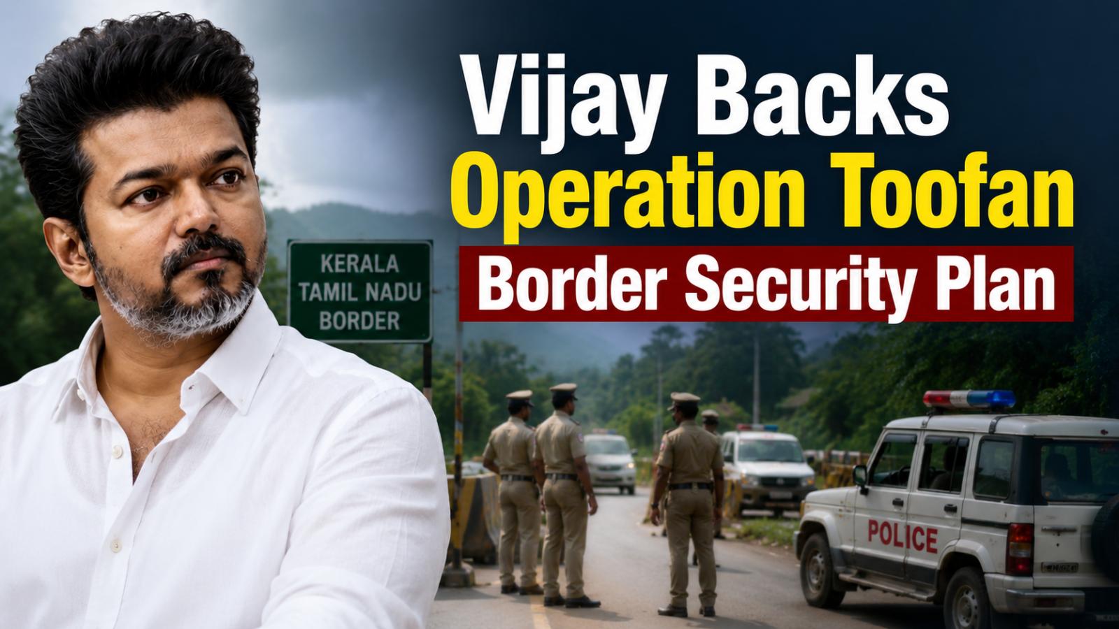 Tamil Nadu Support for Operation Toofan: Vijay Backs Border Security