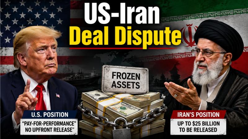US, Iran Clash Over Frozen Assets After Trump Deal Claim