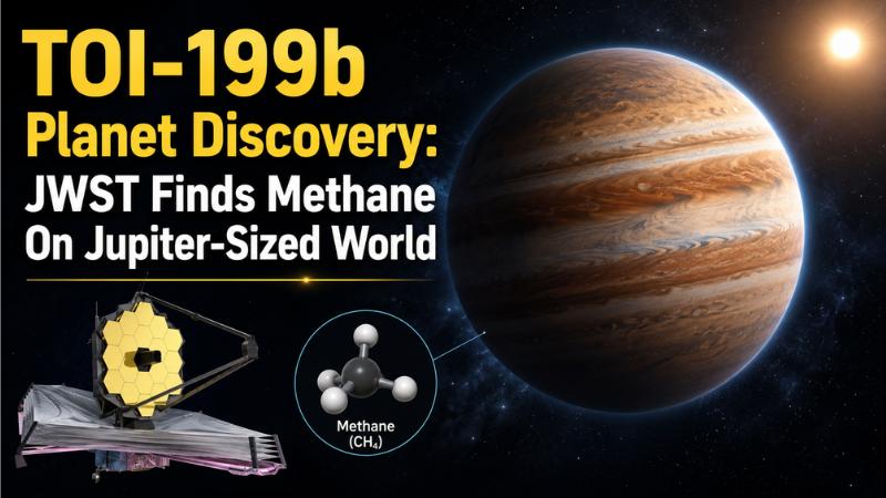 TOI-199b Planet Discovery: JWST Finds Methane On Jupiter-Sized World