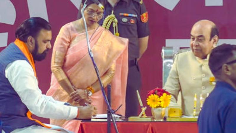 Samrat Choudhary Takes Oath as Bihar CM in Historic Ceremony