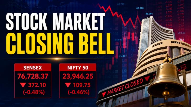 Sensex Falls 372 Points, Nifty Below 24,000 As Auto, IT Stocks Drag Market