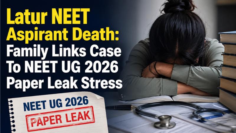 Latur NEET Aspirant Death Family Links Case To NEET UG 2026 Paper Leak Stress
