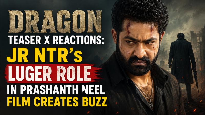 Dragon Teaser X Reactions  Jr NTR’s Luger Role In Prashanth Neel Film Creates Buzz