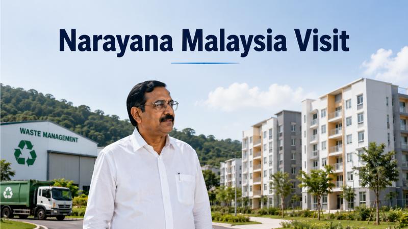 Narayana Malaysia Visit: AP Minister Studies Waste Management Model