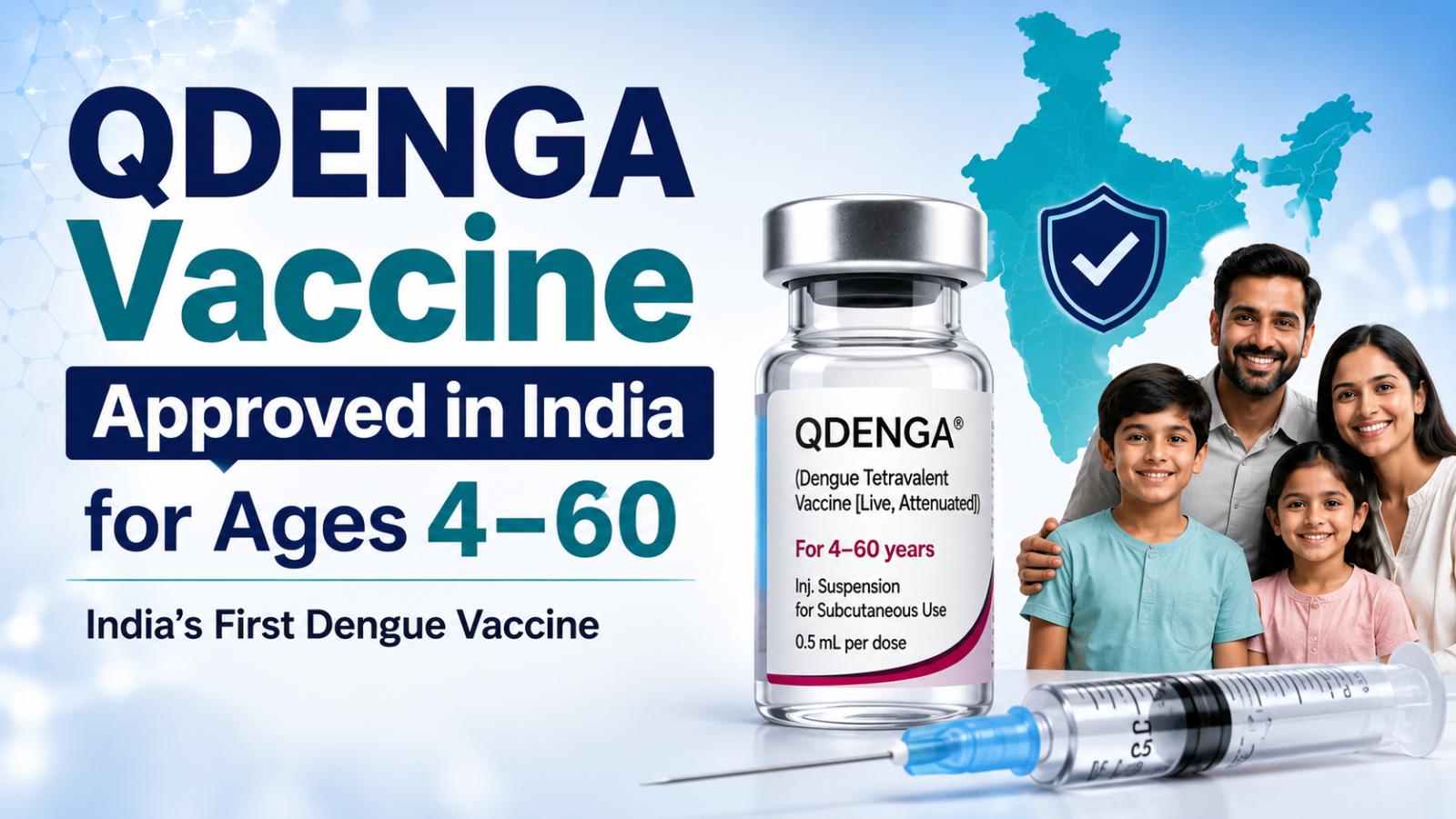 QDENGA Vaccine India: Age Limit, Doses and DCGI Approval