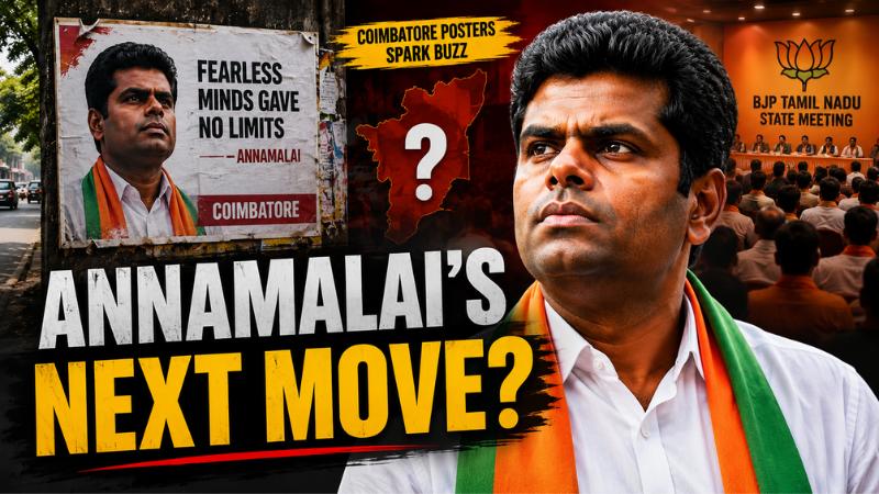 Annamalai’s Next Move? Coimbatore Posters Spark New Party Buzz In Tamil Nadu