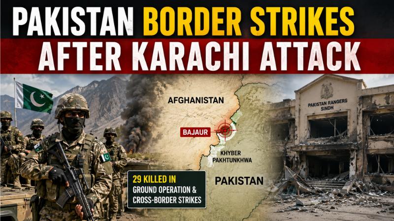 Pakistan Strikes Near Afghan Border After Karachi Rangers Attack, 29 Killed