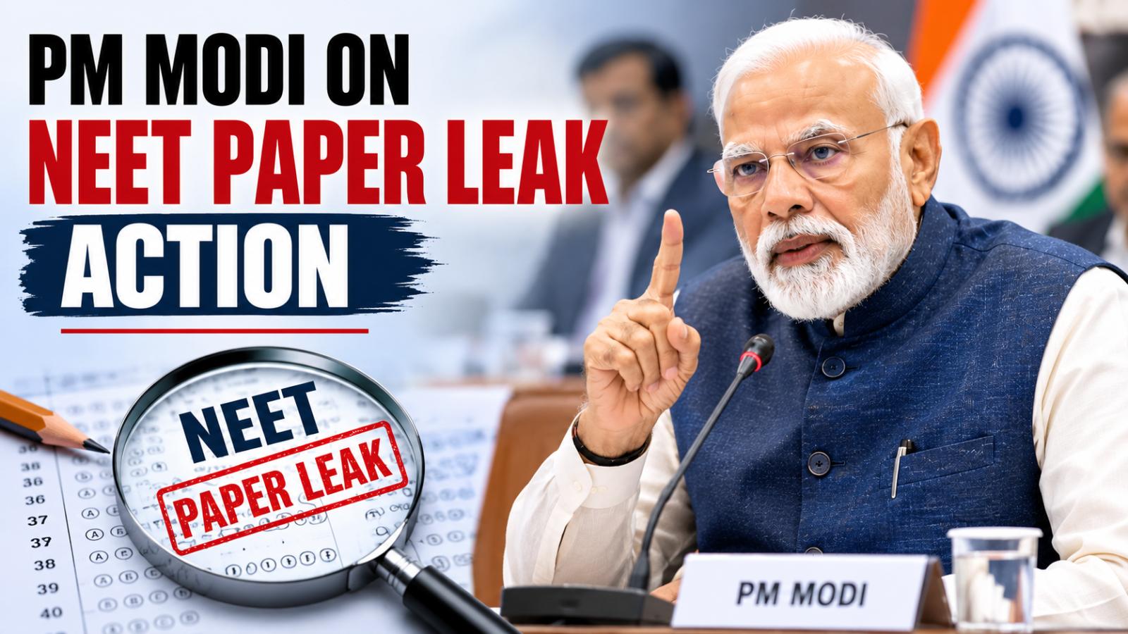 PM Modi NEET Paper Leak Response After Delhi Protests