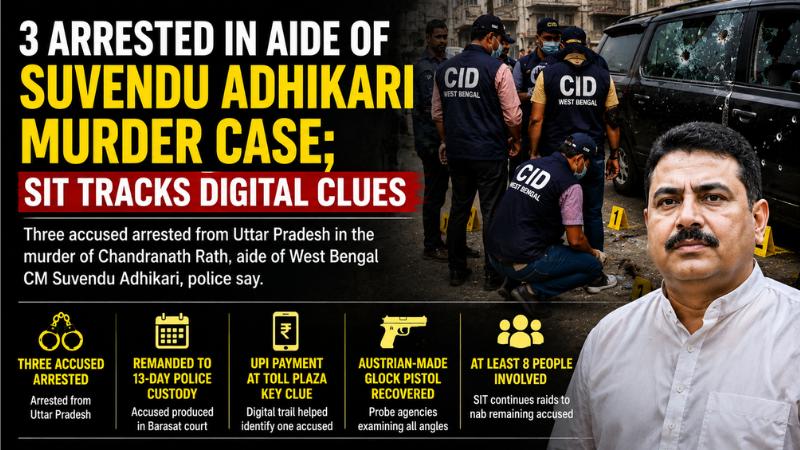 3 Arrested in Aide of Suvendu Adhikari Murder Case; SIT Tracks Digital Clues