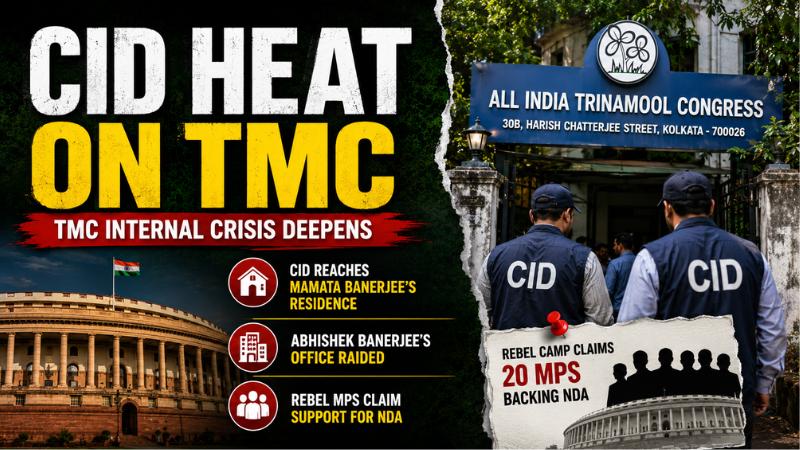 TMC Crisis Worsens As CID Action And Rebel MP Push Shake Party