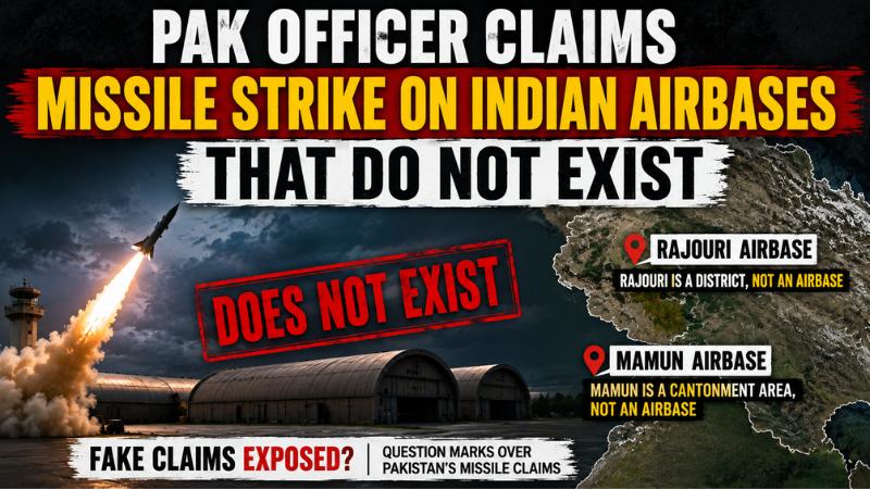 Pak Officer Claims Missile Strike On Indian Airbases That Do Not Exist