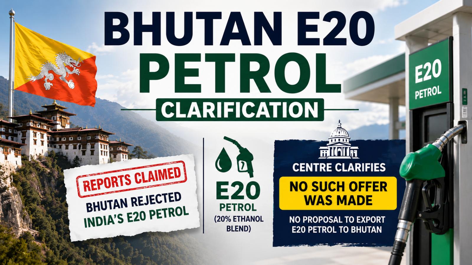 Bhutan E20 Petrol Report Centre Says No Export Offer Was Made