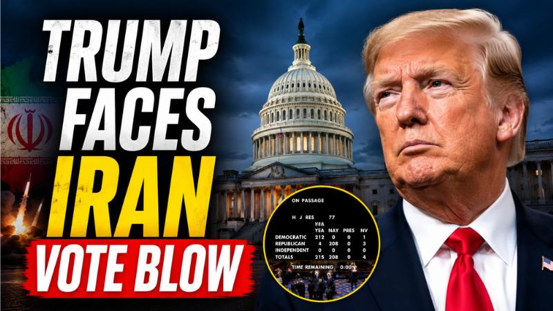 Trump Faces Rare House Pushback As Iran War Vote Passes
