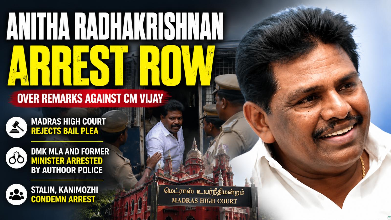Anitha Radhakrishnan Arrested Over CM Vijay Remarks
