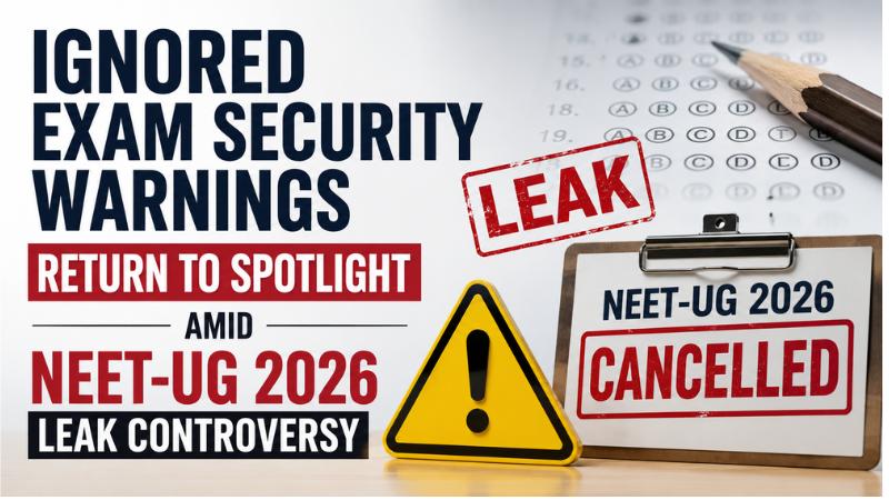 Ignored Exam Security Warnings Return To Spotlight Amid NEET-UG 2026 Leak Controversy