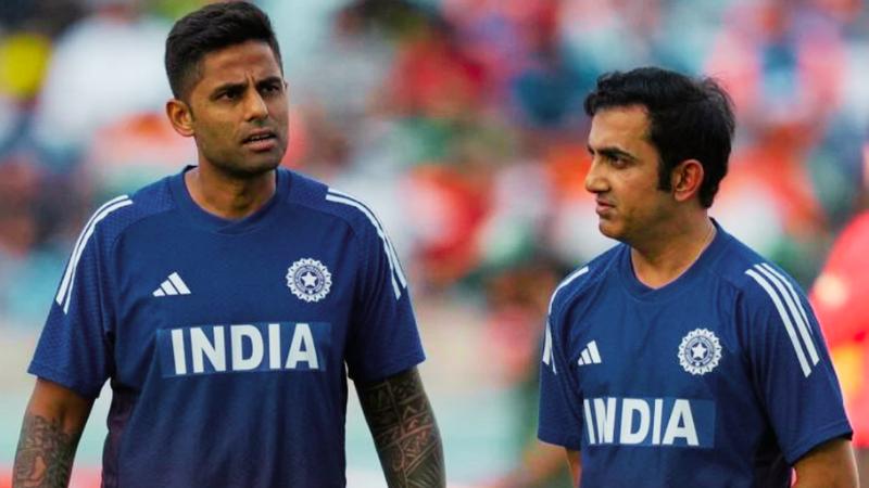 Gautam Gambhir and Suryakumar Yadav Ahead of India vs Zimbabwe Clash